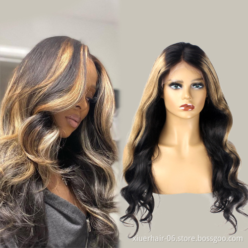 Vendor Stock 13X4 Hd Transparent Swiss Lace Wigs Human Hair Lace Front Glueless Brazilian 100% Virgin Natural Human Hair Wigs